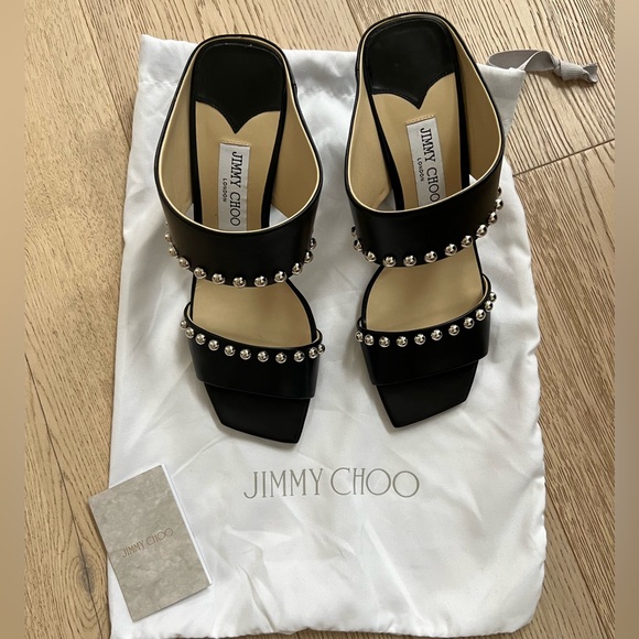 Authentic Jimmy Choo studded heels - Picture 3 of 9
